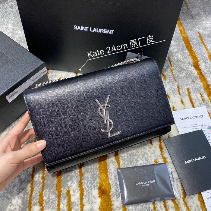 YSL Kate 24 Chain Bag Black 354021