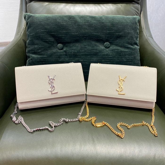 YSL Kate 24 Chain Bag White 354021