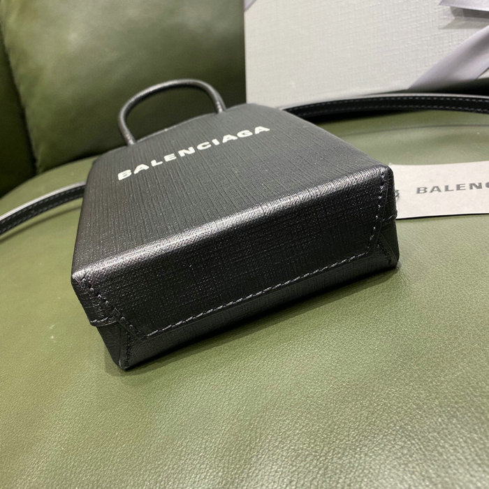 Balenciaga Shopping Phone Holder Black 593826