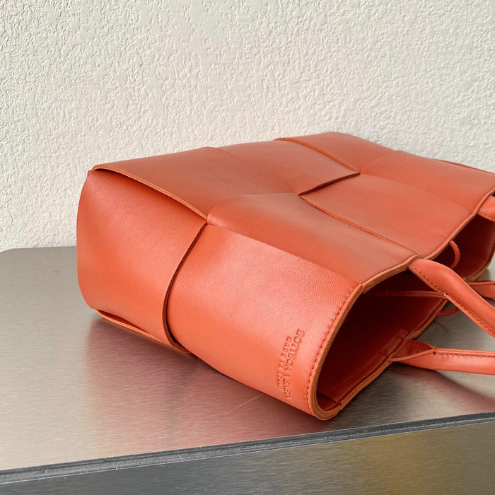 Bottega Veneta Arco Maxi Intrecciato Tote Bag Orange B6091757