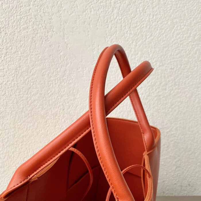 Bottega Veneta Arco Maxi Intrecciato Tote Bag Orange B6091757