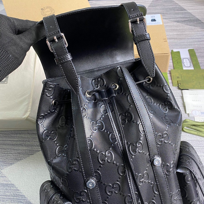 Gucci GG embossed backpack Black 625770