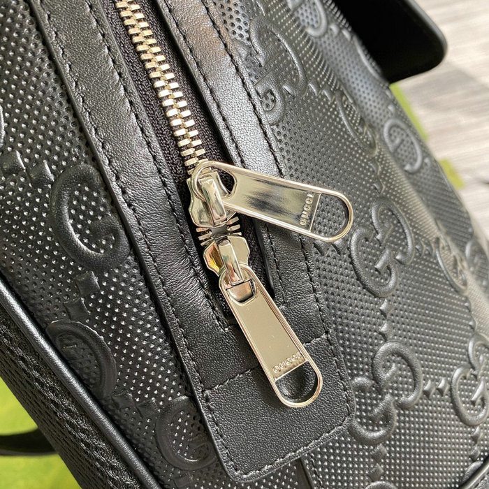 Gucci GG embossed backpack Black 658579