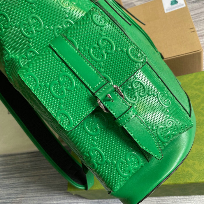 Gucci GG embossed backpack Green 625770