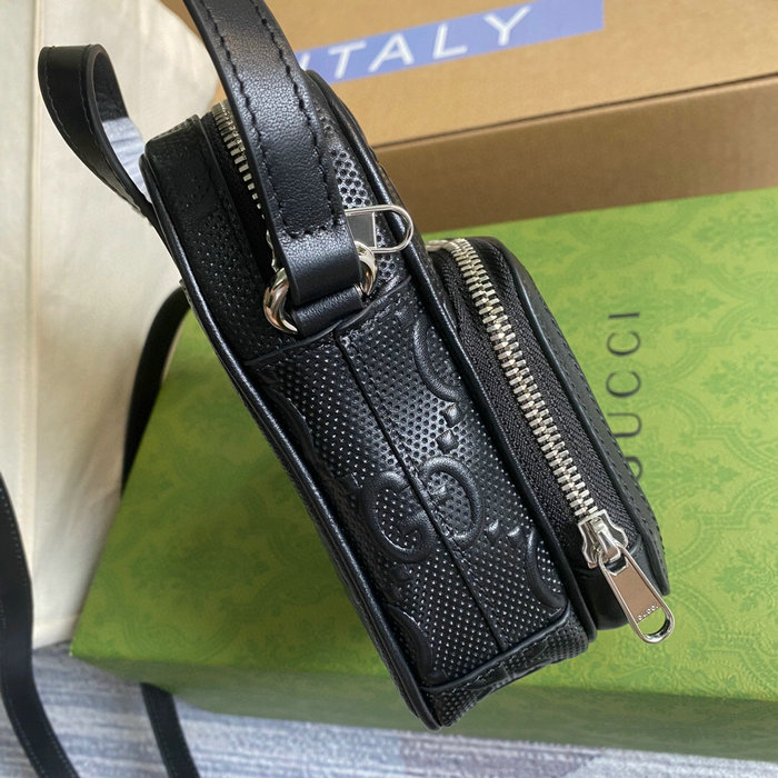 Gucci GG embossed mini bag Black 658553