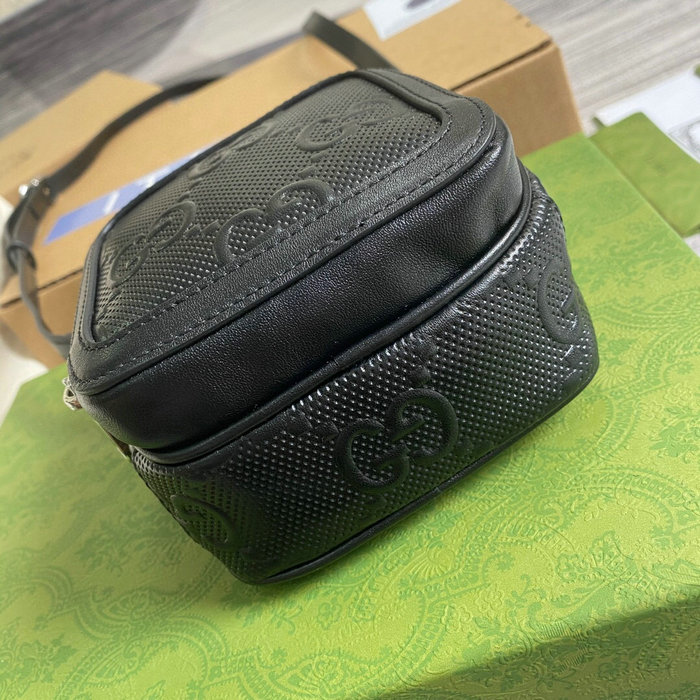 Gucci GG embossed mini bag Black 658553