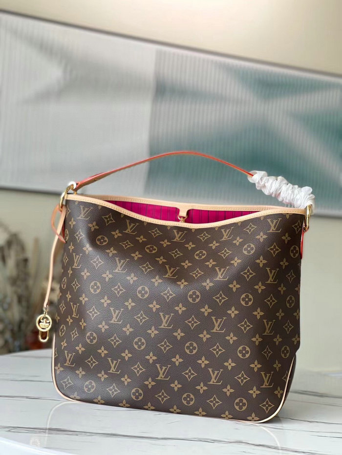 Louis Vuitton Monogram Canvas Delightful MM Rose M50156