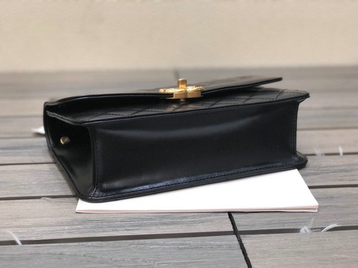 Chanel Calfskin Small Flap Bag Black AS2715