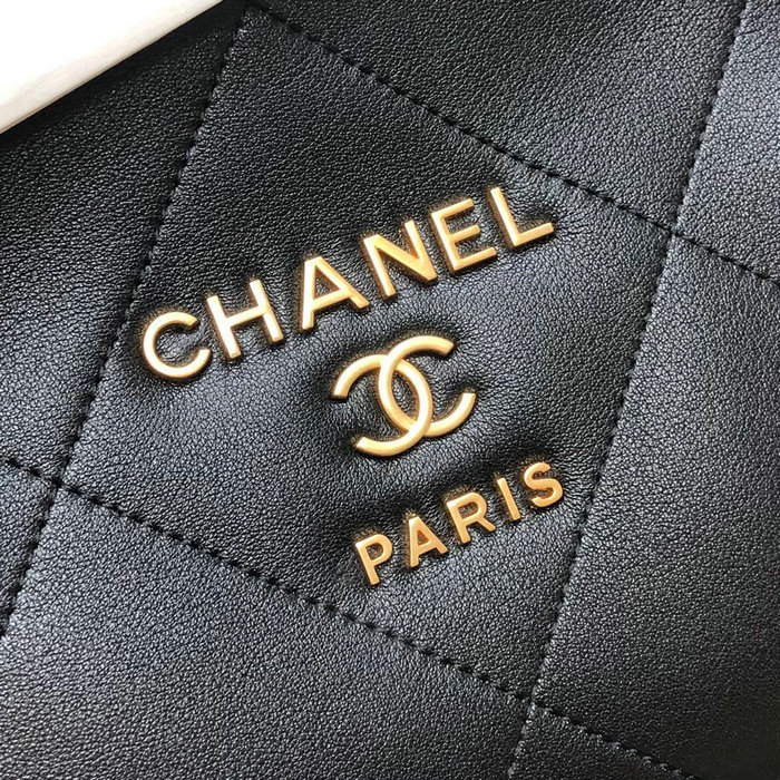 Chanel Calfskin Small Shopping Bag Black AS2750