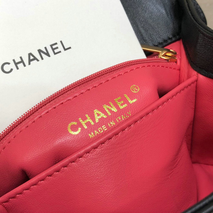 Chanel Mini Flap Bag With Top Handle Black AS2477