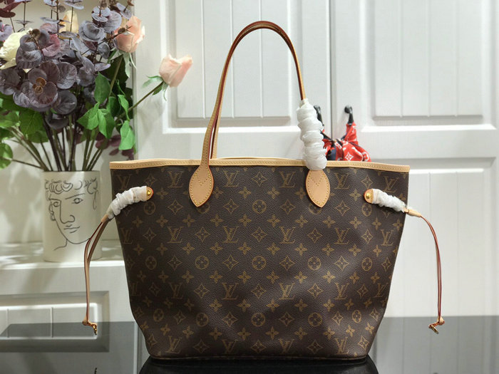 Louis Vuitton Monogram canvas NEVERFULL MM Peach N41605