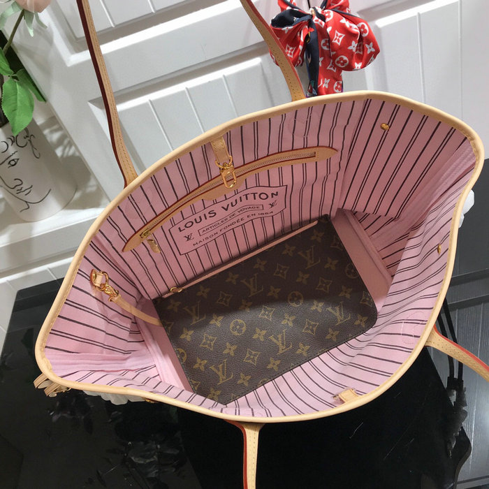 Louis Vuitton Monogram canvas NEVERFULL MM Pink N41605