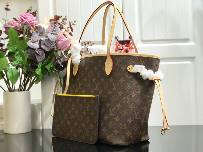 Louis Vuitton Monogram canvas NEVERFULL MM Yellow M41178