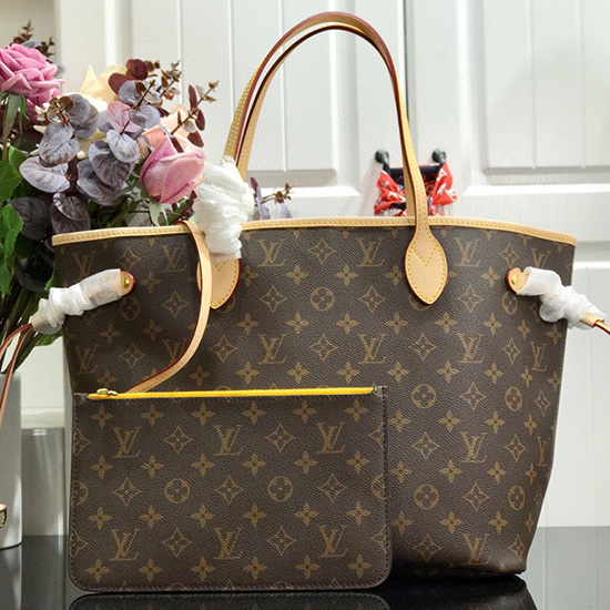 Louis Vuitton Monogram canvas NEVERFULL MM Yellow M41178