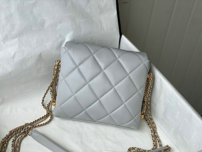 Chanel Mini Flap Bag Grey AS2588