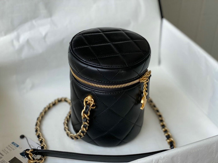 Chanel Small Vanity Case Black AS2735