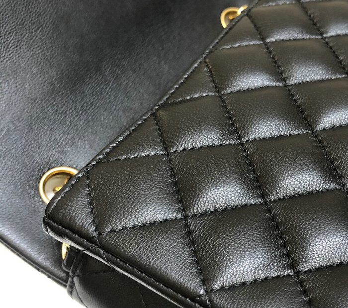 Classic Chanel Lambskin Small Flap Bag Black CF1116