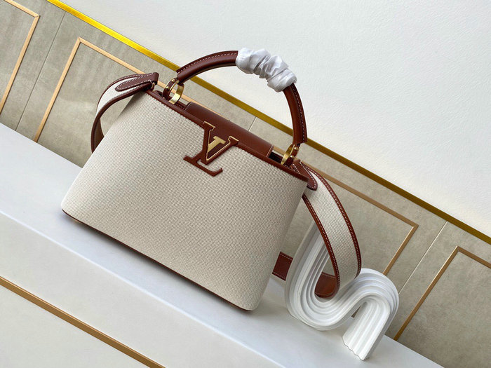 Louis Vuitton CAPUCINES MM White M57351