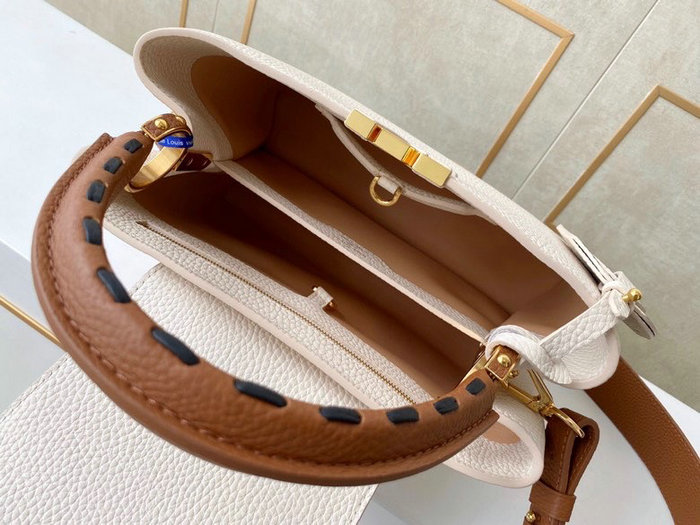 Louis Vuitton CAPUCINES MM White M58575