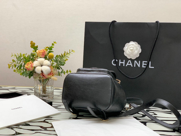 Chanel Calfskin Backpack Black AS2908