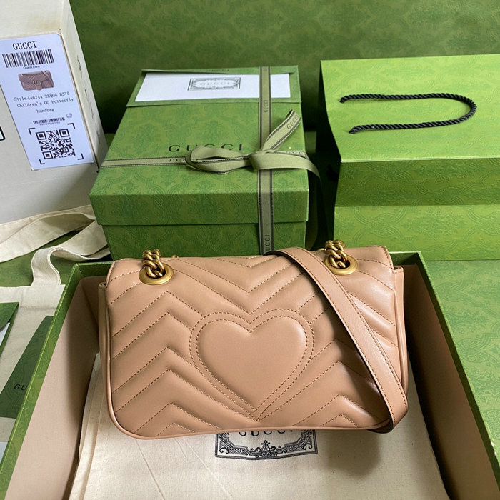 Gucci GG Marmont Matelasse Mini Bag Beige 446744