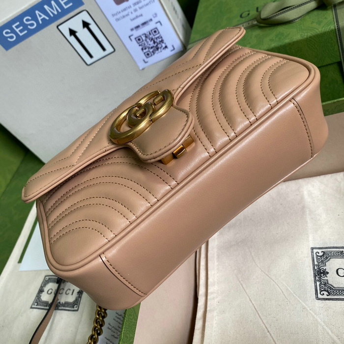 Gucci GG Marmont Matelasse Mini Bag Beige 446744