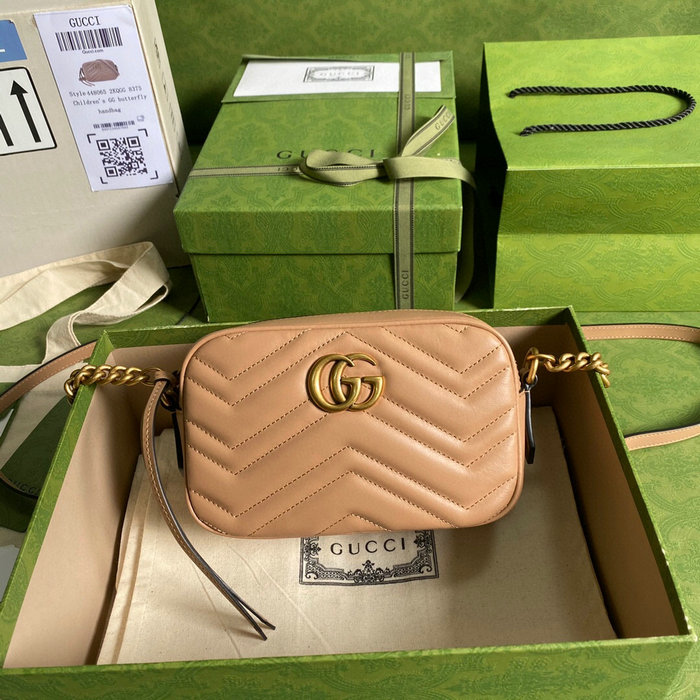 Gucci GG Marmont Matelasse Mini Bag Beige 448065