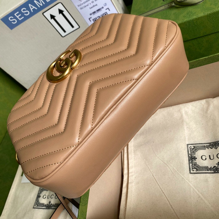 Gucci GG Marmont Small Matelasse Shoulder Bag Beige 447632