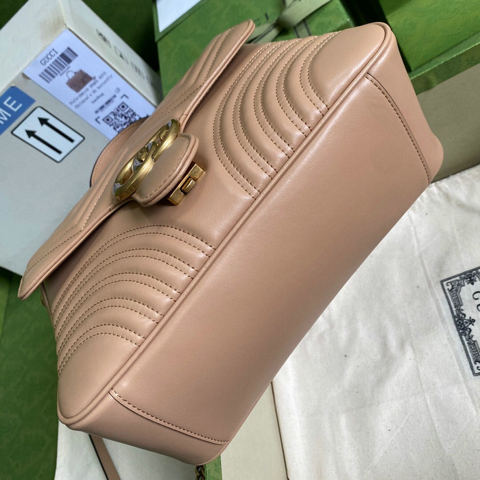 Gucci GG Marmont Small Top Handle Bag Beige 498110