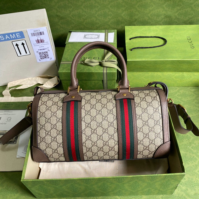 Gucci GG small duffel bag with Web 645017