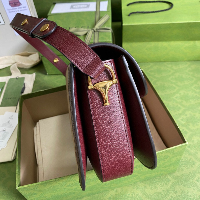 Gucci Horsebit 1955 Small Bag Burgundy 602204