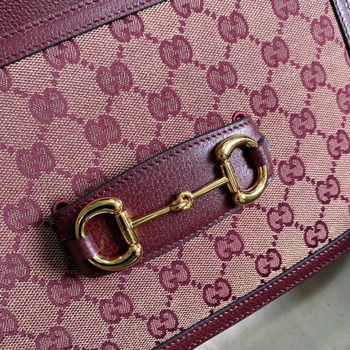 Gucci Horsebit 1955 Small Bag Burgundy 602204