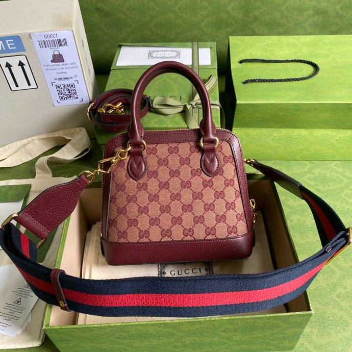 Gucci Horsebit 1955 Small Handbag Red 677212