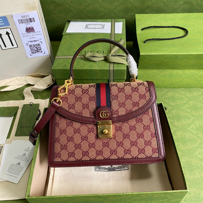 Gucci Ophidia small top handle bag with Web 651055