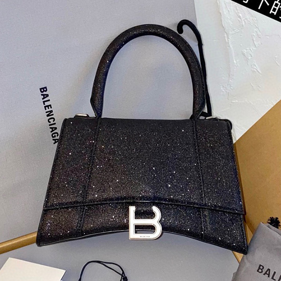 Balenciaga Hourglass Glitter Top Handle Bag B59354B13