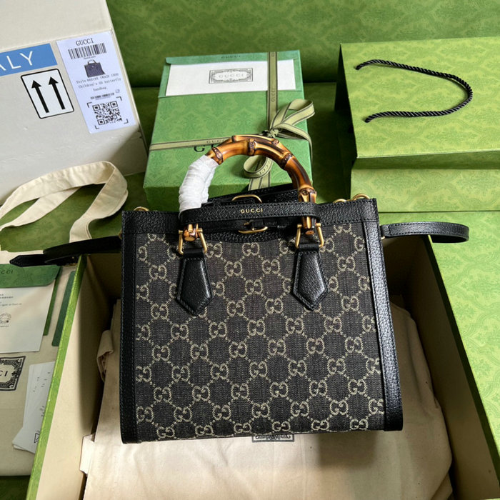 Gucci Diana Small Tote Bag Black 660195