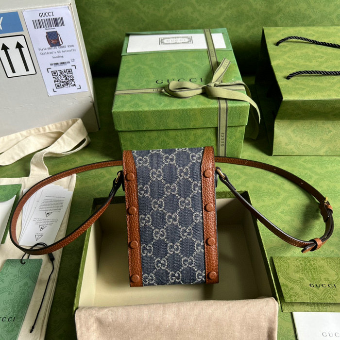 Gucci Horsebit 1955 Mini Bag Blue 625615