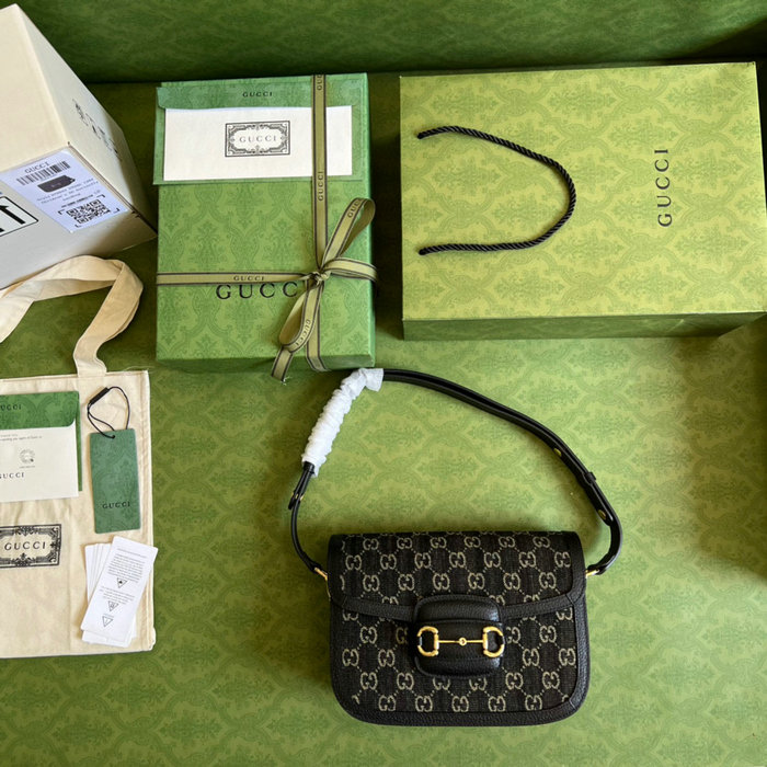 Gucci Horsebit 1955 Small Bag Black 602204