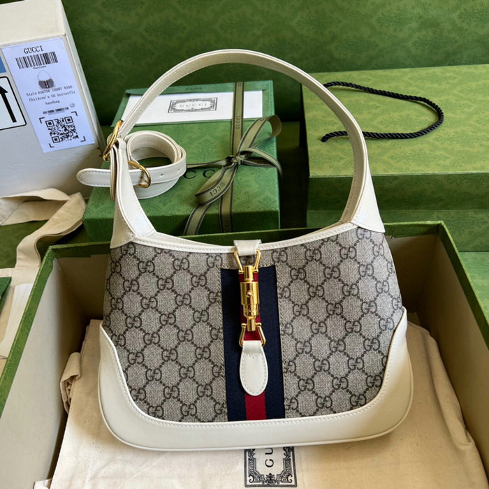 Gucci Jackie 1961 Small Shoulder Bag White 636706