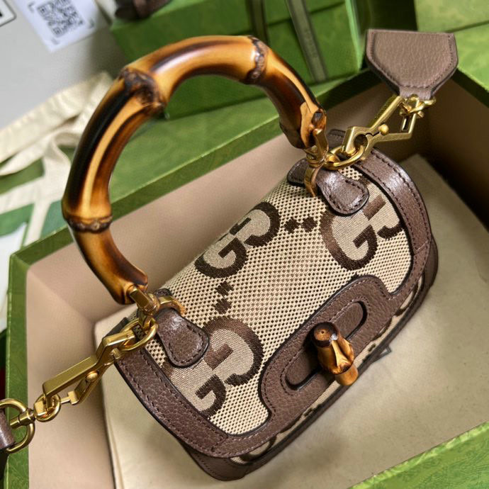 Gucci Mini Top Handle Bag with jumbo GG 686864