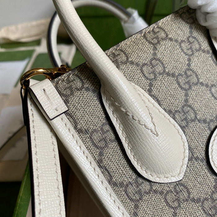 Gucci Mini tote bag with Interlocking G White 671623