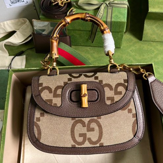 Gucci Small top handle bag with jumbo GG 675797