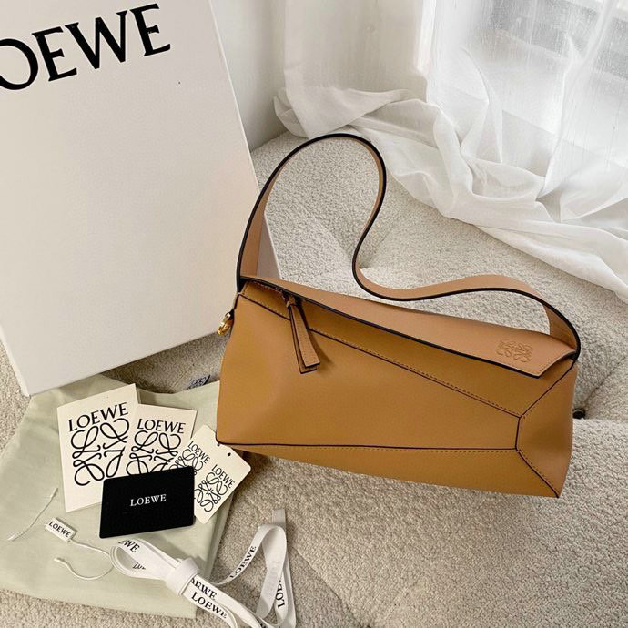 Loewe Puzzle Hobo Shoulder Bag Brown 51067