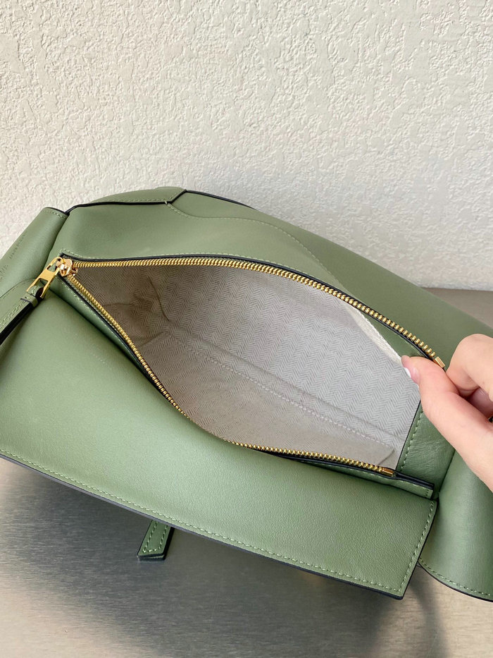 Loewe Puzzle Hobo Shoulder Bag Green 51067