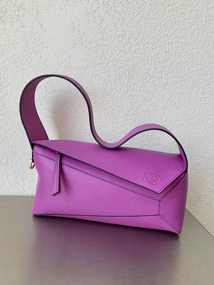 Loewe Puzzle Hobo Shoulder Bag Purple 51067