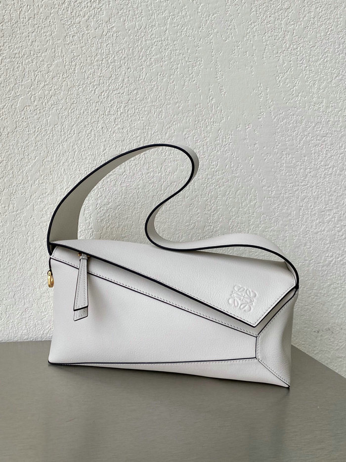 Loewe Puzzle Hobo Shoulder Bag White 51067