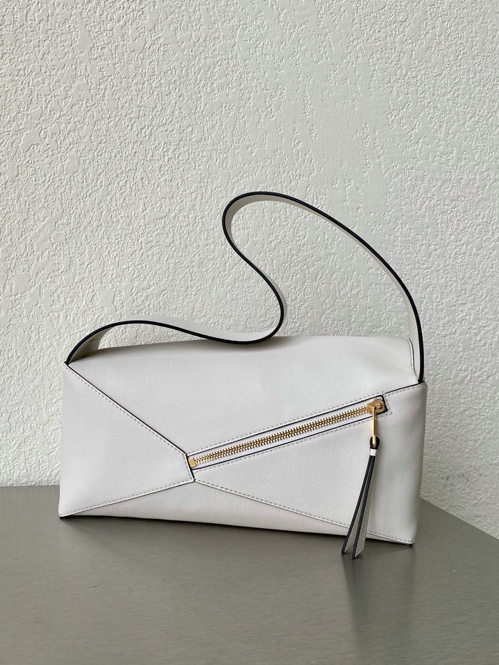 Loewe Puzzle Hobo Shoulder Bag White 51067