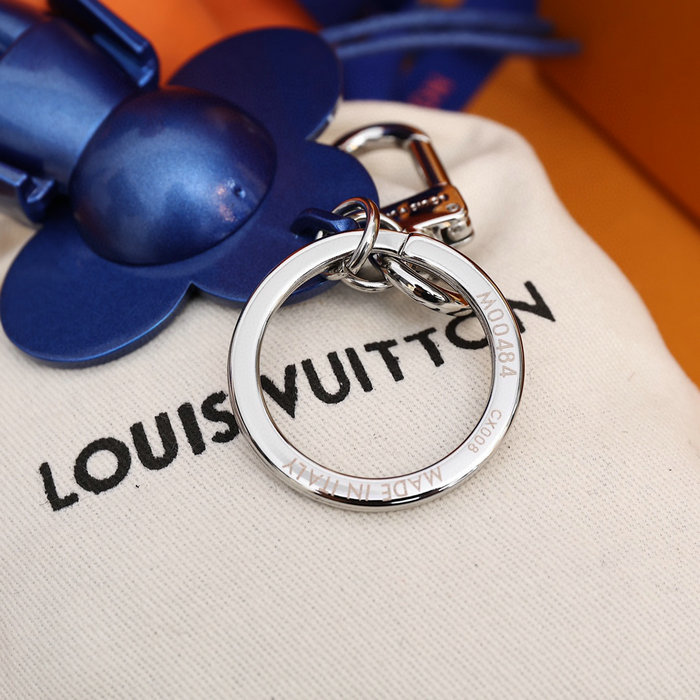 Louis Vuitton Bag Charm and Key Holder Blue M00484