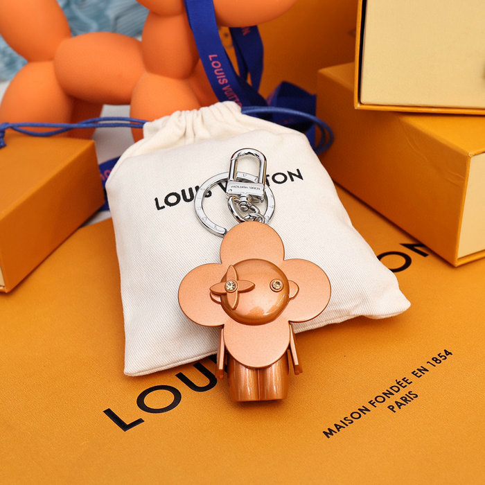 Louis Vuitton Bag Charm and Key Holder Orange M00484