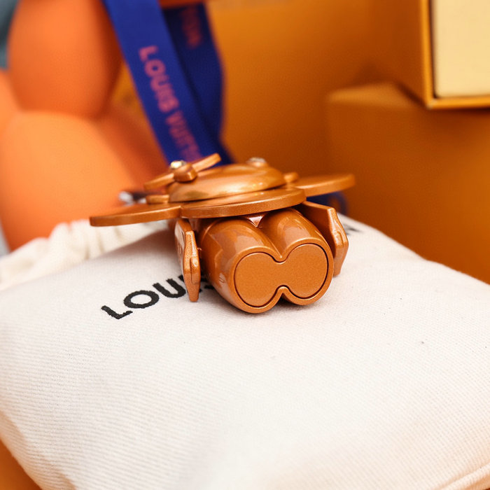 Louis Vuitton Bag Charm and Key Holder Orange M00484